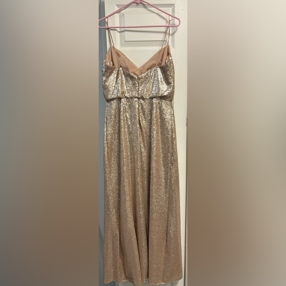 BELSOIE Gold Sequin Embellished Gown | SIZE 14 - Picture 4 of 9
